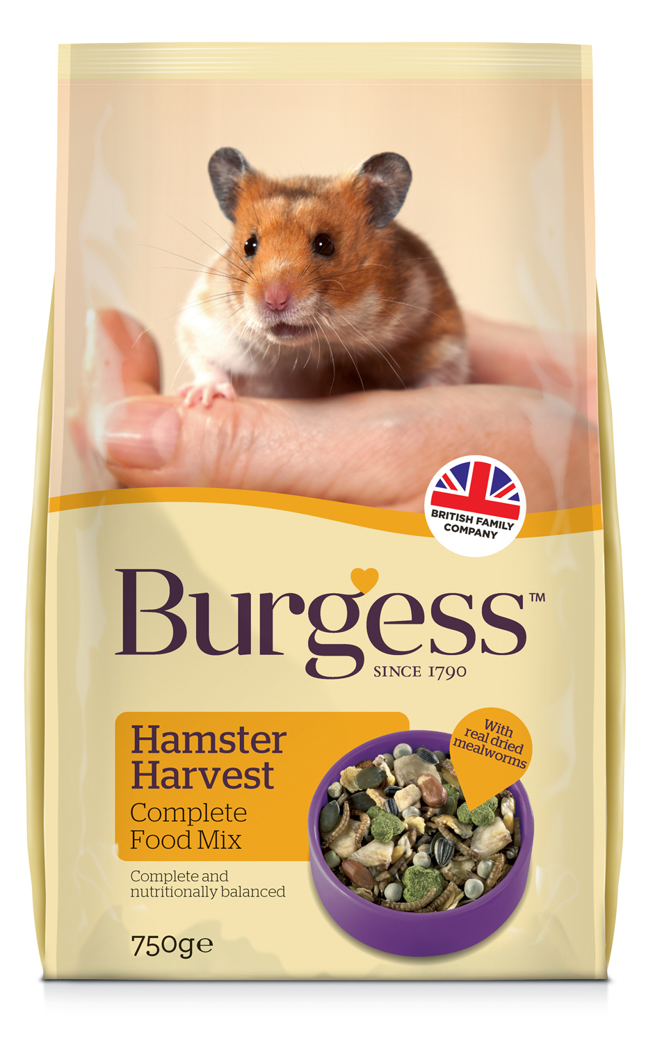 Burgess Hamster Harvest 750g. 